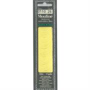 Mouline 6 Stranded Cotton Embroidery Floss, 0110 Light Yellow